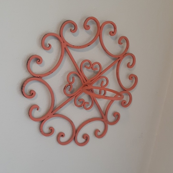 Coral Metal Wall Art